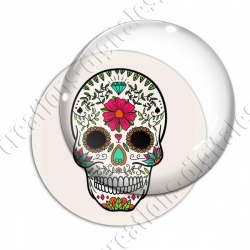 Image digitale - Halloween - Tête de mort illustrée 10