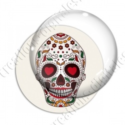 Image digitale - Halloween - Tête de mort illustrée 14