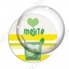 Image digitale - Love Mojito - Fond bandes jaunes