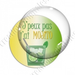 Image digitale - J'peux pas Mojito - Fond dégradé