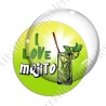 Image digitale - I love Mojito - Fond dégradé