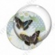 Image digitale - Papillon fond fleuri