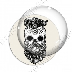 Image digitale - Halloween - Tête de mort illustrée 15