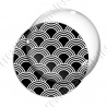 Image digitale - Vagues japonaises - Noir et blanc
