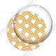 Image digitale - Vagues japonaises - Orange fond blanc