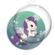 Image digitale - Licorne ailée - violet