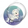 Image digitale - Licorne ailée - blanc