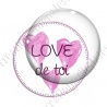Image digitale - Love de toi - Rose