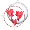 Image digitale - Love de toi - Rouge