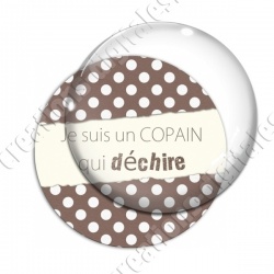 Image digitale - Un copain qui déchire - Marron