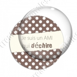 Image digitale - Un ami qui déchire - Marron