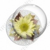Image digitale - Montage fleur jaune et fond fleuri