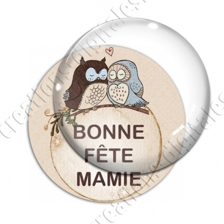 Image digitale - Bonne fête mamie - Chouettes