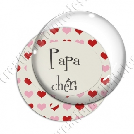 Image digitale - Papa chéri et coeurs
