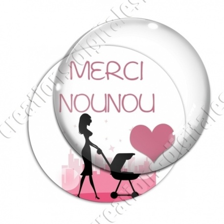 Image digitale - Merci nounou - Silhouette 01