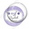 Image digitale - Personnalisable - Evjf fond fleuri violet