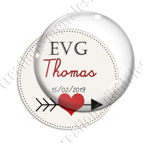Image digitale - Personnalisable - EVG Coeur et flêche