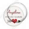Image digitale - Personnalisable - Future mariée Coeur et flêche