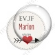 Image digitale - Personnalisable - EVJF Coeur et flêche