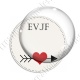 Image digitale - Personnalisable - EVJF Coeur et flêche