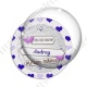Image digitale - Personnalisable - Future mariée dentelle et coeurs violets
