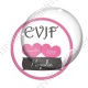 Image digitale - Personnalisable - EVJF 2 coeurs roses