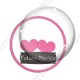 Image digitale - Personnalisable - Future mariée 2 coeurs roses