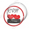Image digitale - Personnalisable - EVJF 2 coeurs rouges