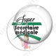 Image digitale - Super Secrétaire médicale - Vert
