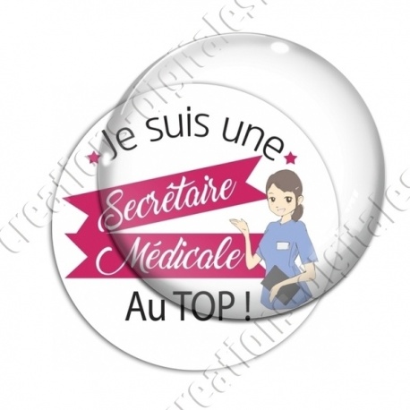 Image digitale - Secrétaire médicale au top - Rose