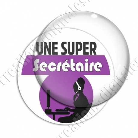 Image digitale - Super Secrétaire - Violet