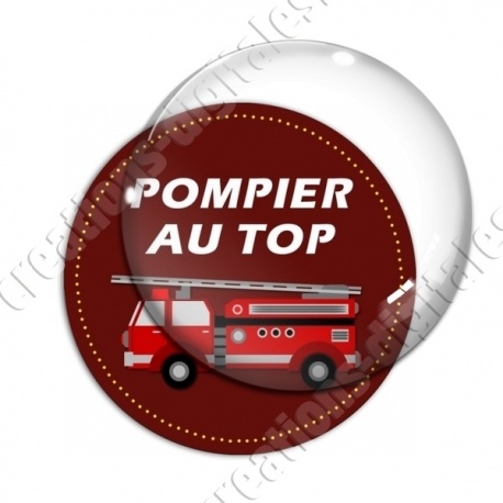 Image digitale - Pompier au top - Camion