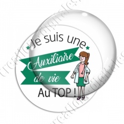 Image digitale - Une auxiliaire de vie au top - Vert