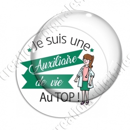 Image digitale - Une auxiliaire de vie au top - Vert