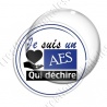Image digitale - AES qui déchire - Bleu