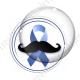Image digitale - Ruban bleu - Cancer de la prostate