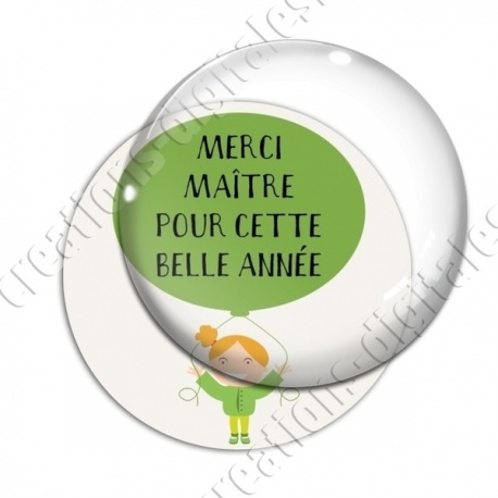 Image digitale - Merci maître - Vert