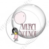 Image digitale - Merci Nounou - Ballon fille