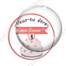 Image digitale - Veux-tu être mon témoin - Gâteau