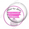 Image digitale - Veux-tu être ma demoiselle - Gâteau rose