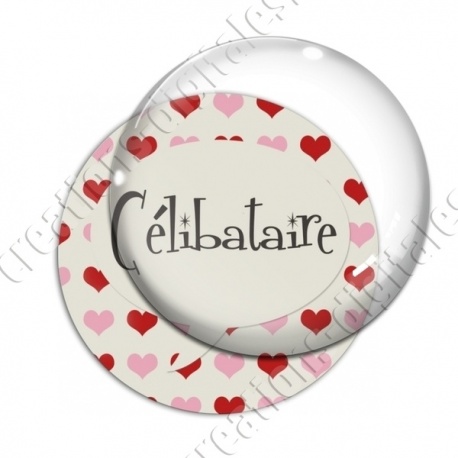 Image digitale - Célibataire et coeurs