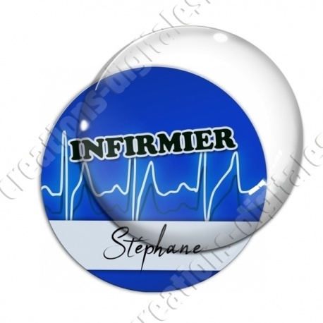Image digitale - Infirmier - Fond ligne électro