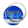 Image digitale - Infirmier - Fond ligne électro
