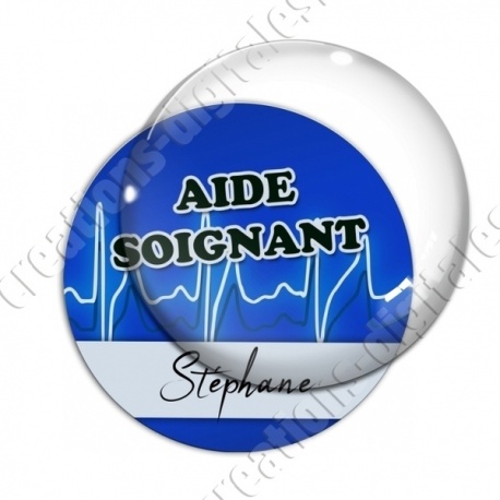 Image digitale - Aide soignant - Fond ligne électro