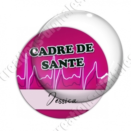 Image digitale - Cadre de santé - Fond ligne électro