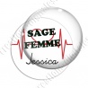 Image digitale - Sage femme - Ligne cardio rouge 03