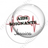 Image digitale - Aide soignante - Ligne cardio rouge 08
