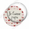 Image digitale - Je t'aime papa - coeurs