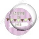 Image digitale - Baptême de - Fond ligne rose