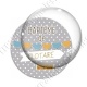 Image digitale - Baptême de - Fond pois gris garçon